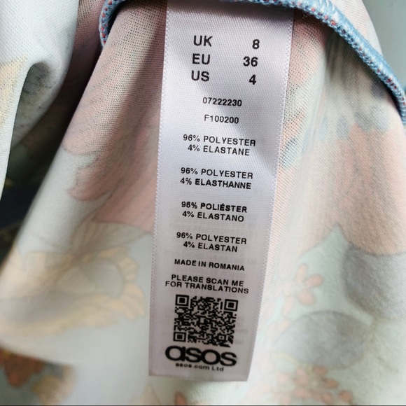 NEW ASOS Maternity Floral One Shoulder Dress - Picture 6 of 7